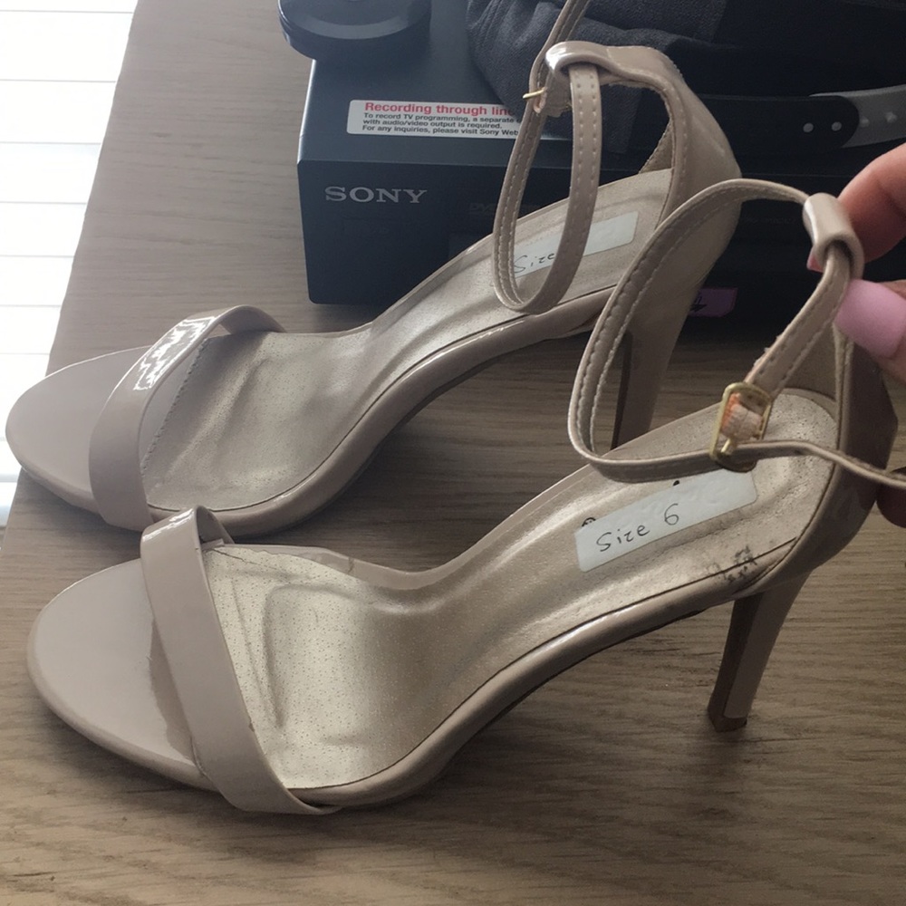Nude strap sandals